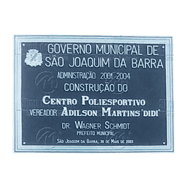 Placa Comemorativa