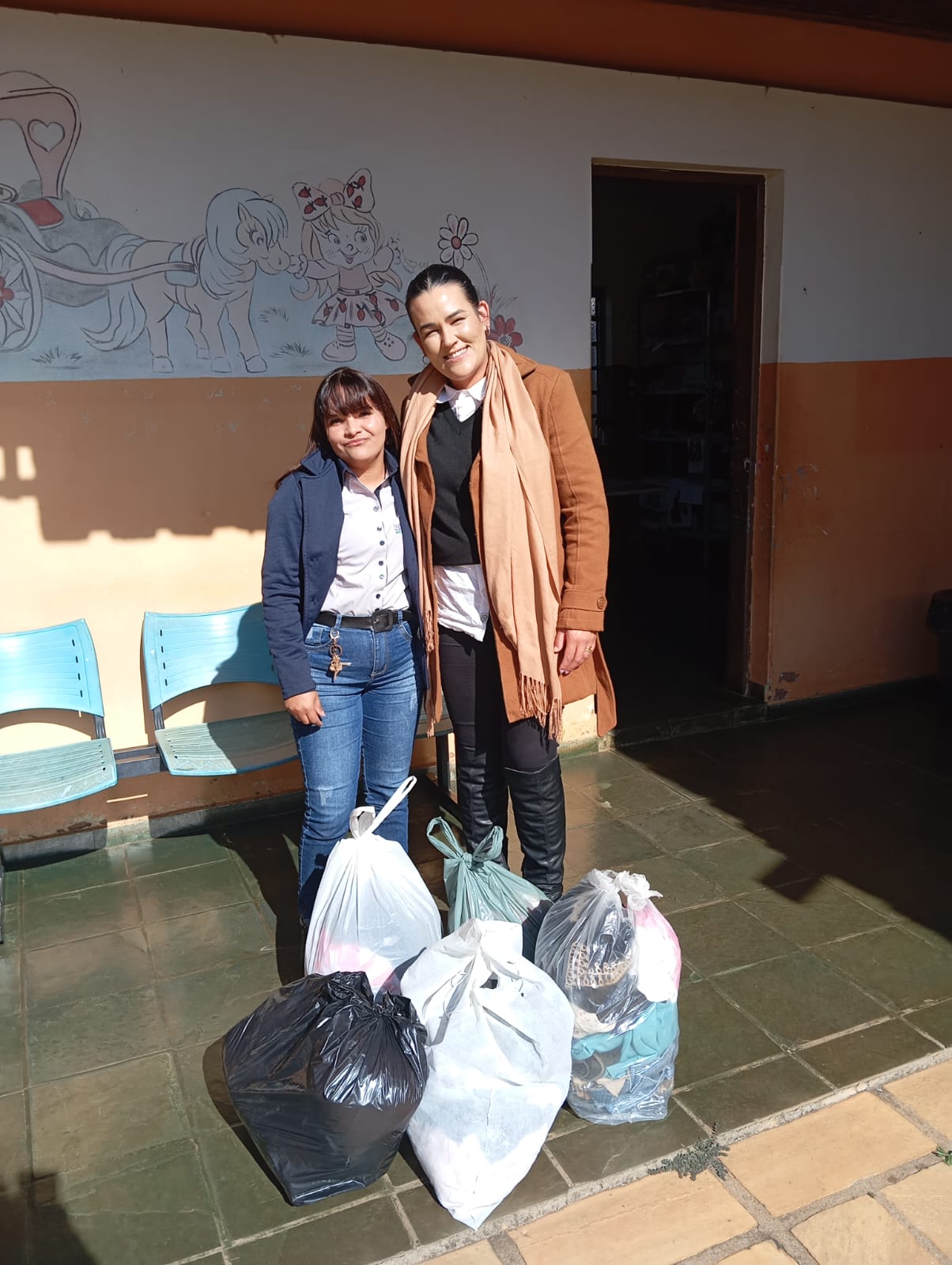 Entrega das doações em Cordislândia - MG